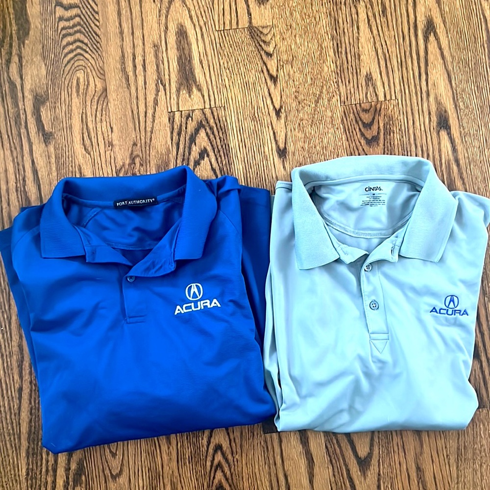 2 Acura men’s Polos sz M!